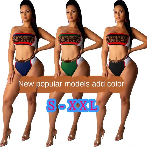 

b30112019 women's multicolor positioning printing split b30112019 swimsuit women's multicolor positioning printing split swimsuit, White;black