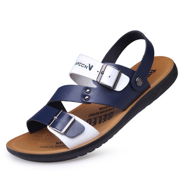 

men sandals slip-on men shoes fashion beach shoes casual youth male pvc flip flops sandalias hombre, Black