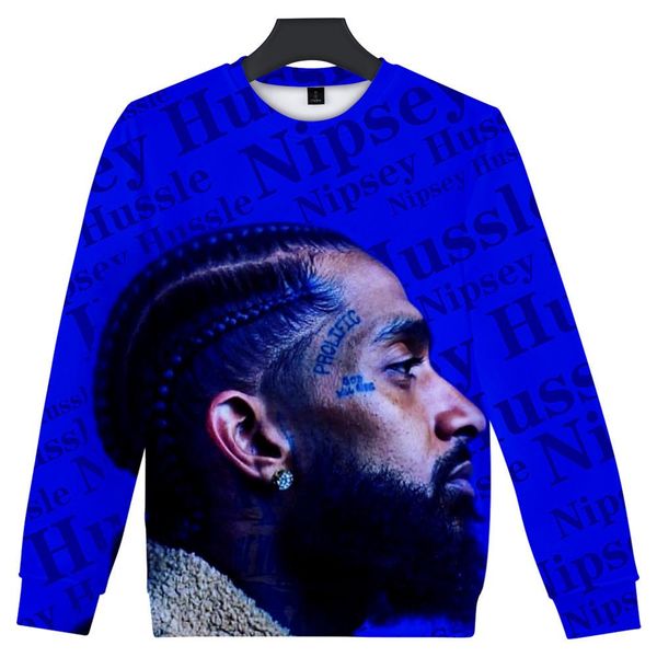 

мужской nipsey hussle hoodies весна лето o-neck 19ss одежда casual harajuku rap lil peep пуловеры, Black
