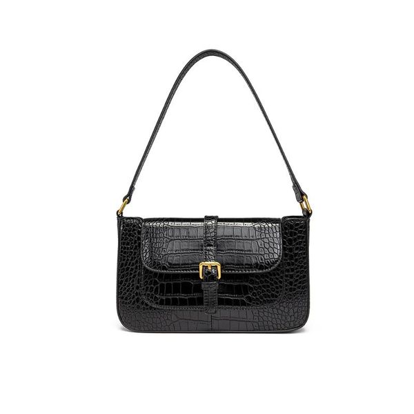

younne handbag for women vintage bags pu leather shoulder bag female crossbody bag casual tote crocodile pattern