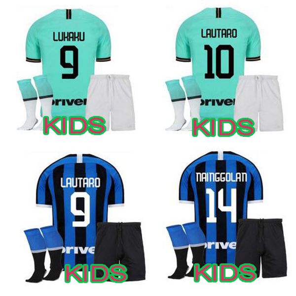 

NEW 2019 2020 LAUTARO SKRINIAR POLITANO kids soccer jerseys Mushup PERISIC NAINGGOLAN 19 20 ADULT football shirts kits LUKAKU set