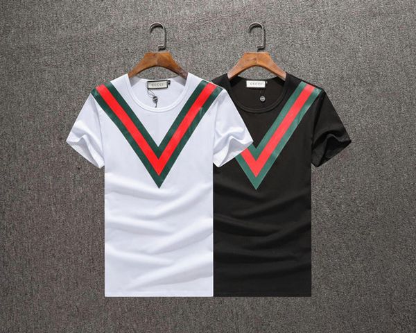 

brand mens luxury designer t shirts firmata uomo fashion women designer t shirt summer homme herren men tshirt tee shirt 04, White