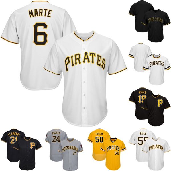 

Pittsburgh 6 Starling Marte 25 Gregory Polanco 45 Michael Feliz 26 Adam Frazier 53 Melky Cabrera 55 Josh Bell Pirates Baseball Jerseys