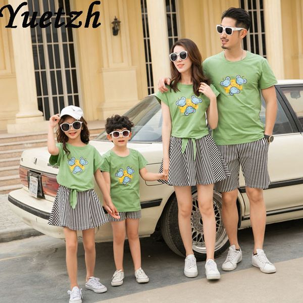

women girls sport suit sportswear family men boy sport t-shirt shorts outdoor casual clothes travelling suit, White;black