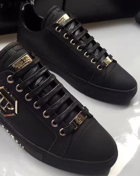 

new fashion p v style 3colors men shoes eu38-45 size leather pp material of sole man shoes ing, Black