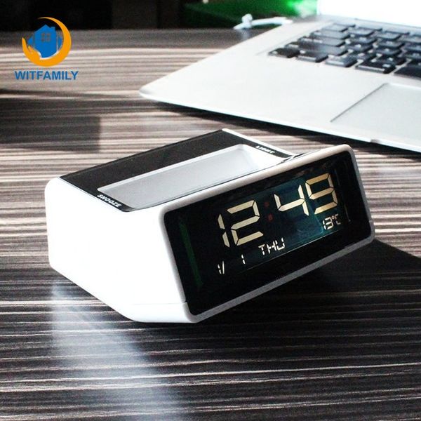 

creative clock led deskdigital watch alarm clock temperature luminous snooze alarm bedside