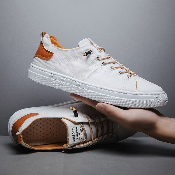 

2020 summer new super fire fashion comfortable sports korean casual board shoes wild breathable canvas men's shoes lazy, Black