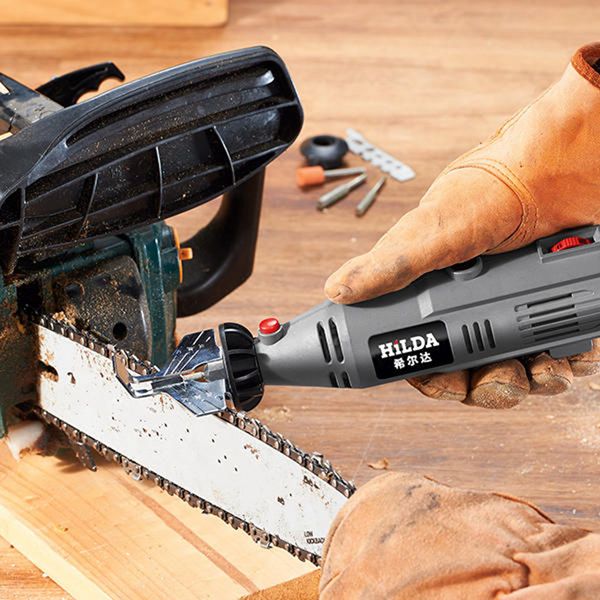 

hilda chain saw sharpening attachment sharpener guide drill adapter