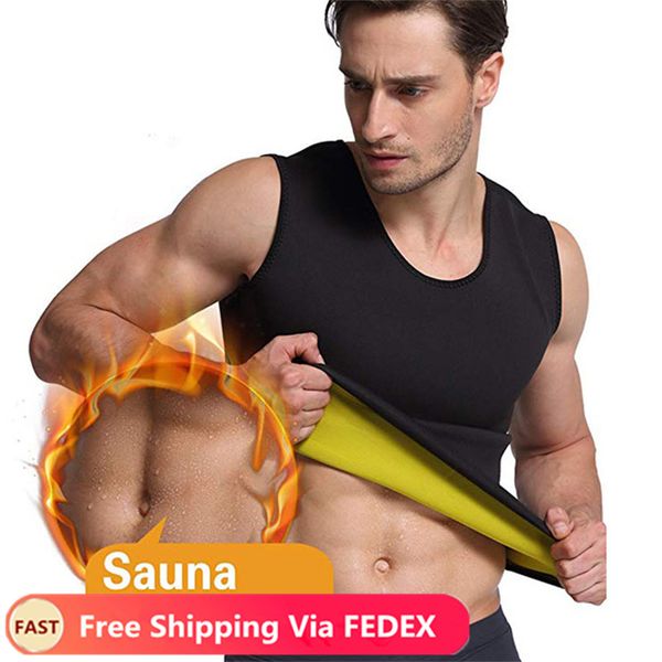 

mens slimming vest body shaper neoprene abdomen burning fat shapewear sweat waist corset super stretch shapewear