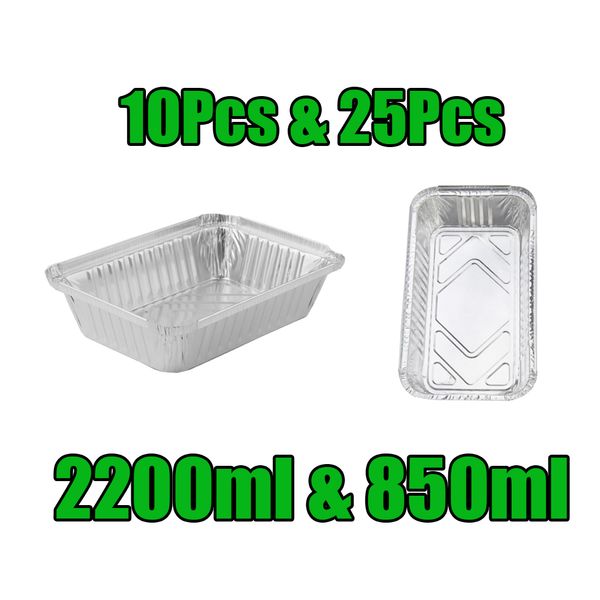 

2200ml & 850ml disposable aluminum foil grill drip pans for bbq all purpose