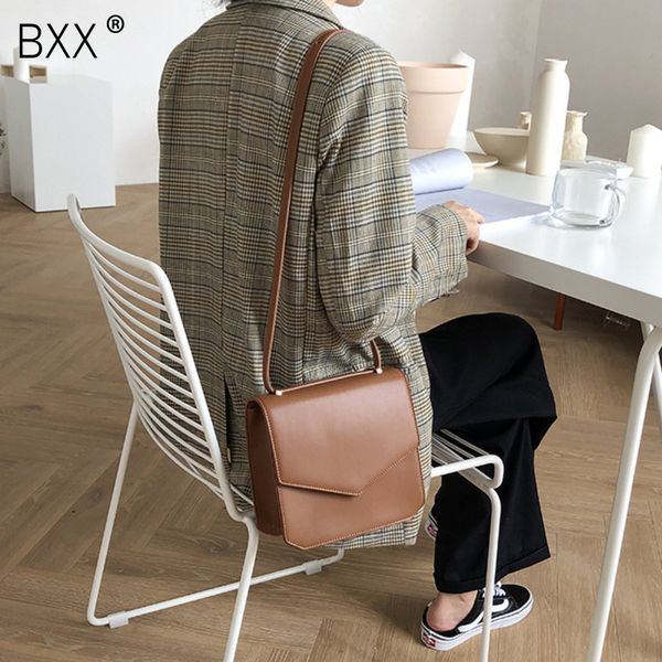 

bxx] women single shoulder crossbody bag all-match flap 2019 fashion design solid color female package casual saddle bag hf526