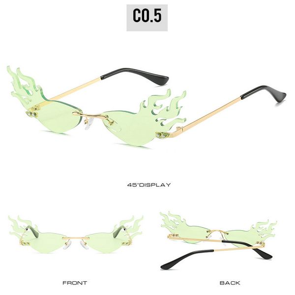 

firewave очки без оправы солнцезащитные очки очки wide side огонь волна пламени солнцезащитные очки женщины мужчины солнцезащитные очки мото, White;black