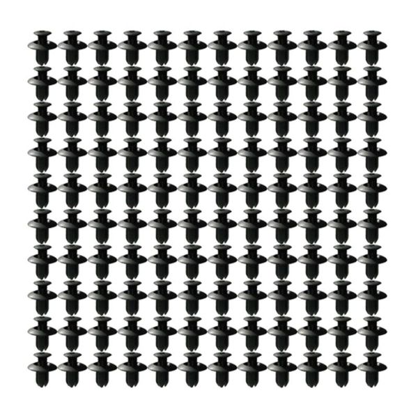 

120 pcs plastic rivet fastener mud flaps bumper fender push clip for car 8mm hole