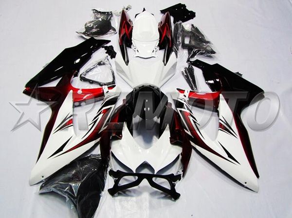 

4 gifts injection mold new abs motorcycle fairings kit fit for suzuki gsx-r600 gsx-r750 600 750 k8 2008 2009 2010 08 09 10 deep red