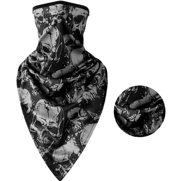 

открытый велоспорт треугольный шарф ice шелковый маска для лица бесшовные шеи gaiter бандана, Black