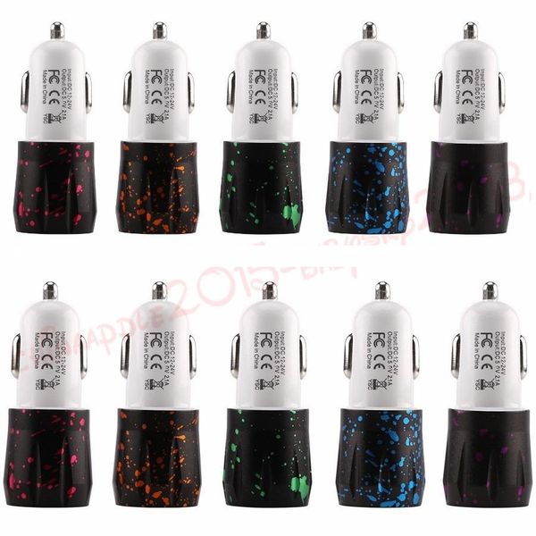 

картина два порта зарядных устройств автомобильных зарядного 2.1a универсальных автомобили для samsung смартфона пк mp3-плеера