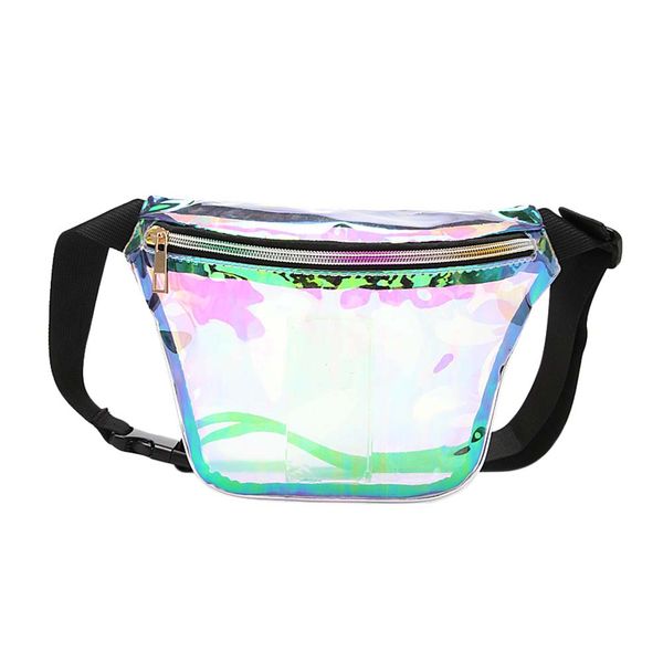 

shiny wasit bag pu leather waterproof personality fantastic waist pouch for men