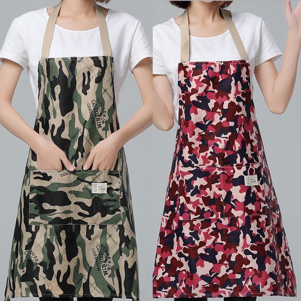 

new fashion women/men camo thick apron for kitchen pinafore for baking accessories chef apron commercial restaurant home bib