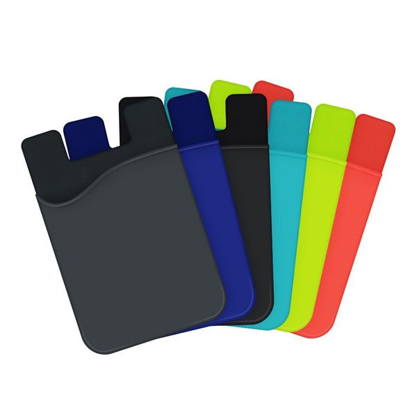 

phone back cover 3m adhesive sticker sim/id/credit card pocket pouch holder for smart phones