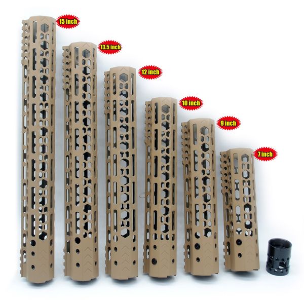 

7'' 9'' 10'' 12'' 13.5'' 15'' inch m-lok handguard rail utralight slim style pic