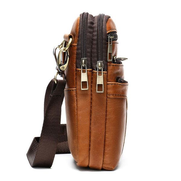 

fahsion mens bag shoulder man messenger bag genuine leather small vintage crossbody bags for men male travel