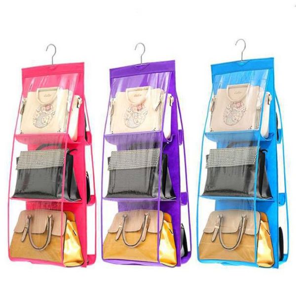 

high quantity transparent bag receiving hanging bag household wardrobe dustproof storage home storage organizer