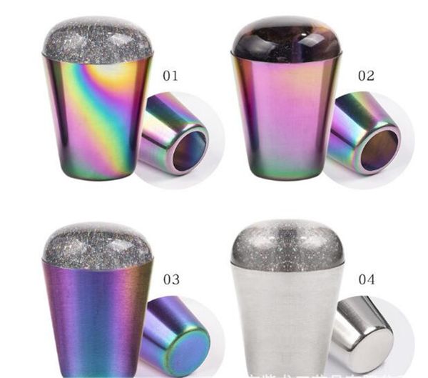 

handle holographic transparent nail stamper for stamping plate holo clear jelly silicone stamper head nail art templates tool, White