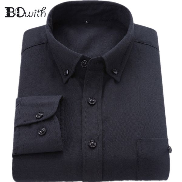 

oxford black solid shirts for men long sleeved shirt male social business dress work men business weddind shirts, White;black