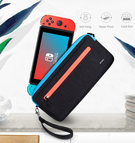 

nintend switch bag case super slim carrying bag for nintendo switch console with game card slot protective for game accessories