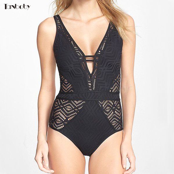 

lace crochet 1 pieces monokini swimsuit v-neck plus size bathing suits women high waist trikinis black lace one pieces swimsuits, White;black