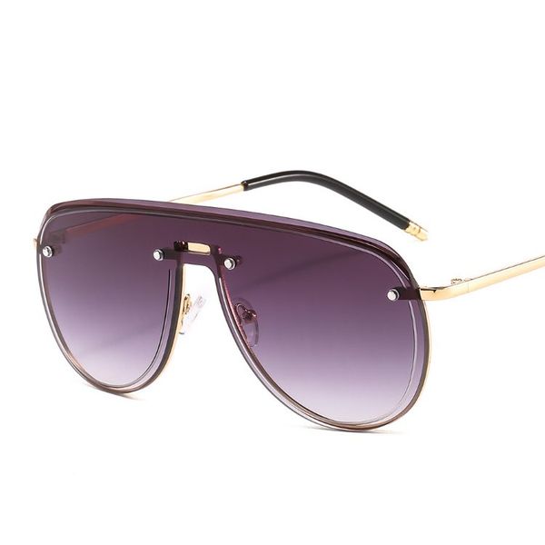 

2020 cool designer men sunglasses metal frame goggles pilot style one piece good quality 7 colors wholesale, White;black