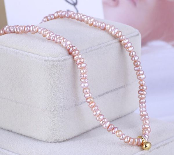 

csxjd new baroque style natural irregular pearl necklace, Silver