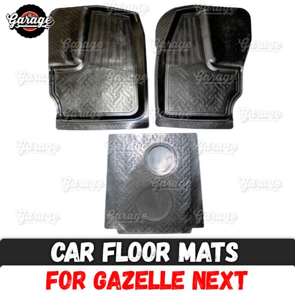 

car floor mats for gazelle next rubber 1 set / 3 pcs accessories protect of carpet car styling decoration