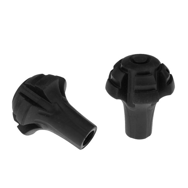 

2 pieces / set rubber tip end cap hammers trekking pole hiking walking stick cane