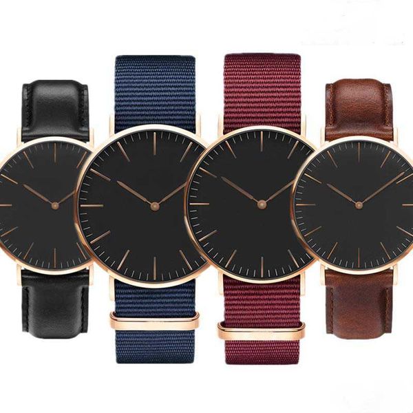 

2018 new brand nylon men and women couple fashion casual sports clock waterproof rose gold blue quartz ladies watch Relogio Masculino
