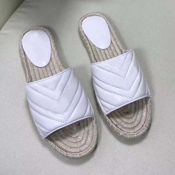 

luxury designer slipper italian brand genuine leather espadrilles sandals women flats casual shoes fashion super star slipper, Black