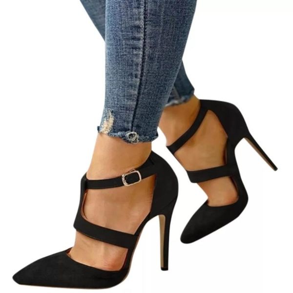 

comfort shoes for women pointed heel sandals suit female beige summer heels 2020 women's large size comfort block heeled spring, Black