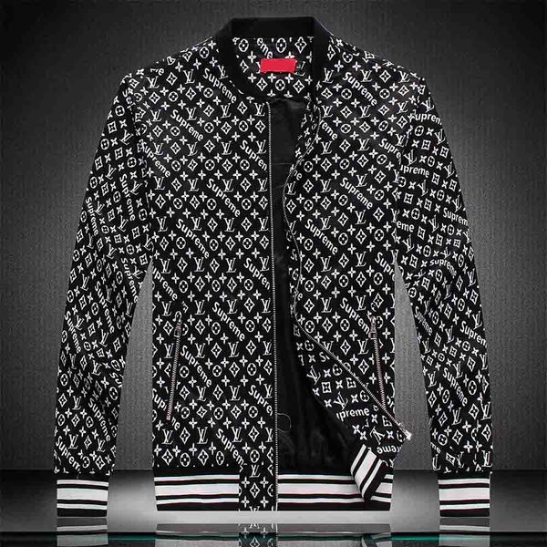 

2020 горячие моды куртка ветровка с длинными рукавами мужские куртки hoodie одежда zipper с animal letter pattern плюс размер одежды m-xxxl, Black;brown