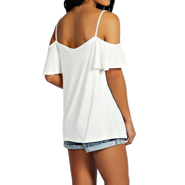 

regular plus size t shirt women summer basic t-shirt off shoulder short sleeve solid casual loose oversized tee shirt femme trend, White