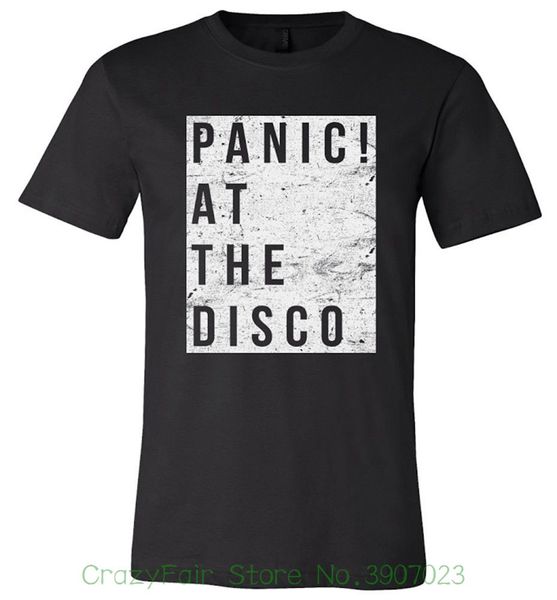 

authentic panic at the disco rough square slim - fit t-shirt s - xl new men's t-shirt fashion print cotton short, White;black
