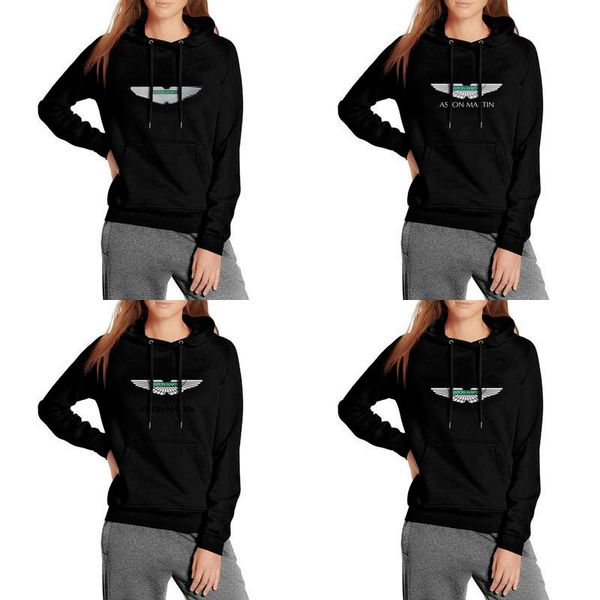 

women's designer hoodies aston martin car logo black womens am brand hoodie fleece sweatshirt warm sale