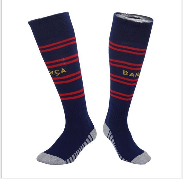 

2019 new men's soccer socks children's football socks summer training long tube polyester cotton sports socks, Black