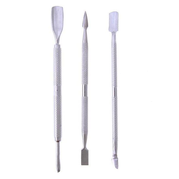 

stainless steel nail cuticle pusher remover manicure pedicure tool set