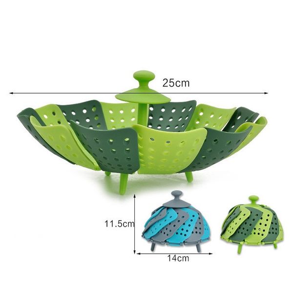 

household food grade lazy steamer folding plastic lotus steamer vegetable large steamer basket multi color optional