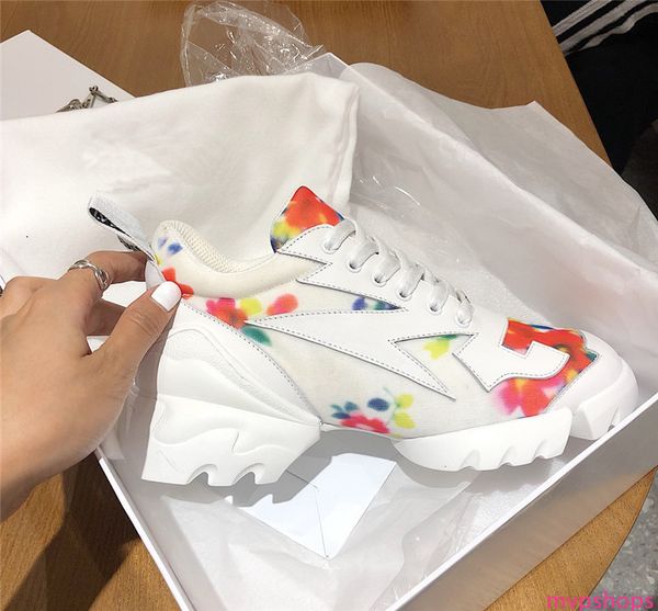 

новые женщины мужчины обучение кроссовки париж дизайнерские кроссовки обувь d-connect кроссовки kaleidiorscopic nude printed неопрена ходьбе