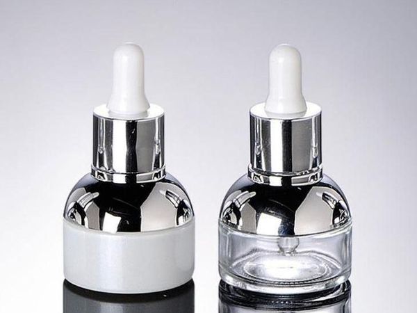 Bottiglia di olio essenziale cosmetico in vetro da 30 ml, pacchetto contagocce liquido in vetro vuoto fai-da-te, contenitori cosmetici spedizione veloce SN96