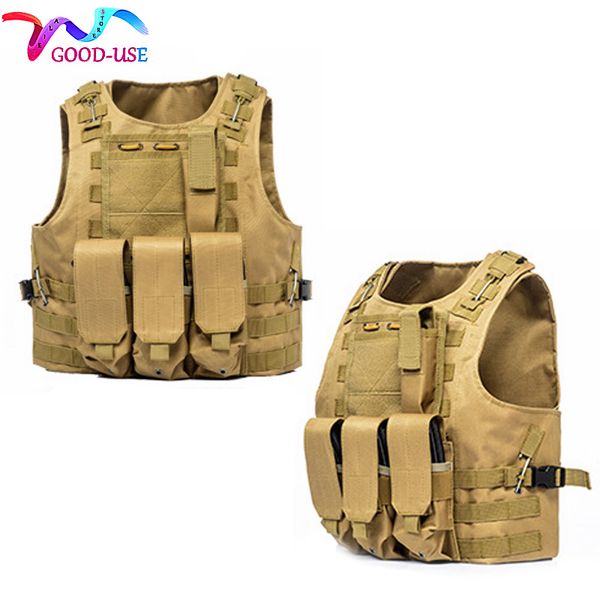 

600d oxford outdoor hunting vest tactical molle waistcoat combat assault plate carrier vest cs field, Camo