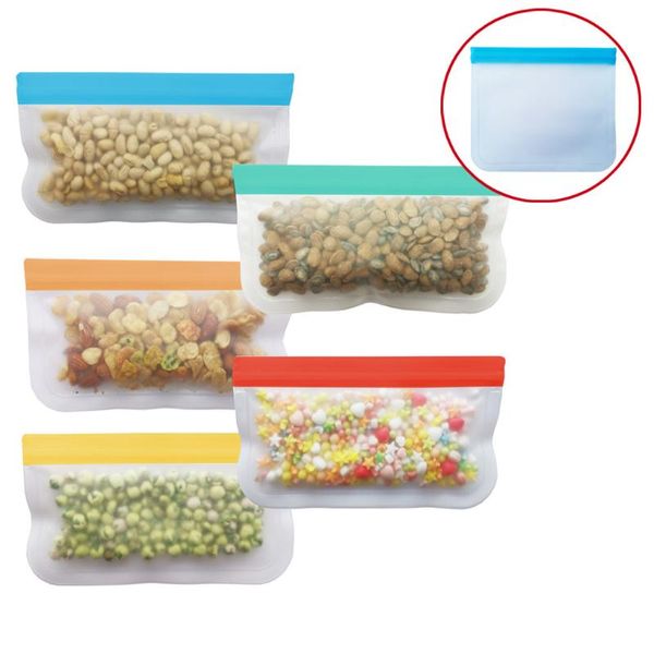 

storage bag reusable er bag peva silicone bags leak proof eco friendly kitchen organizer for meat fruit #lr3