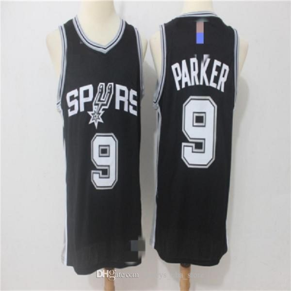 

mens san antonio spurs 50 david robinson 21 tim duncan 20 manu ginobili 9 tony parker basketball jersey, Black;red