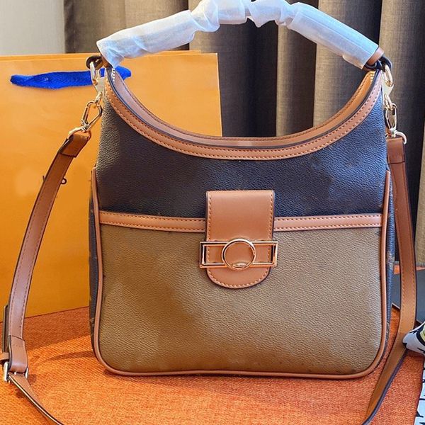 

lady handbag fashion casual wallet shoulder bag popular outdoor bag l letter pattern genuine leather artwork ing